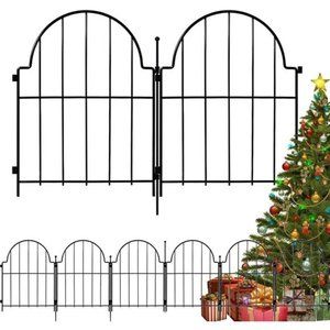 Decorative Garden Fence, 10 Pack No Dig Fencing 10.83ft(L) × 22in(H)